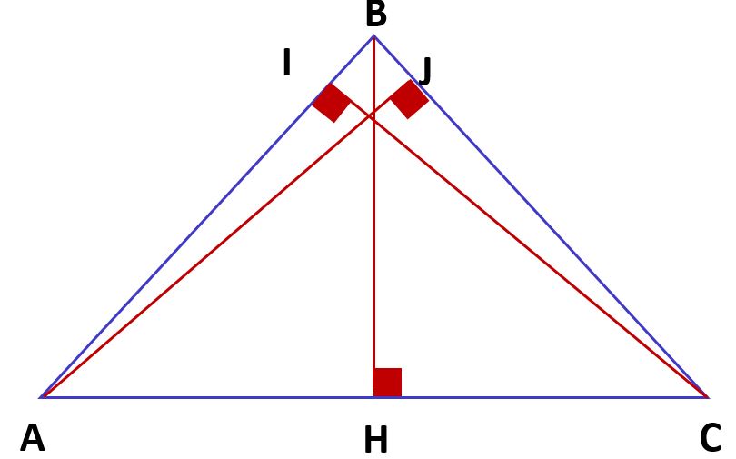 hauteurs d'un triangle